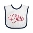 thumbnail image 1 of Inktastic Ohio Boys or Girls Baby Bib, 1 of 4