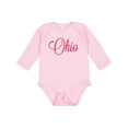 thumbnail image 1 of Inktastic Ohio Boys or Girls Long Sleeve Baby Bodysuit, 1 of 5