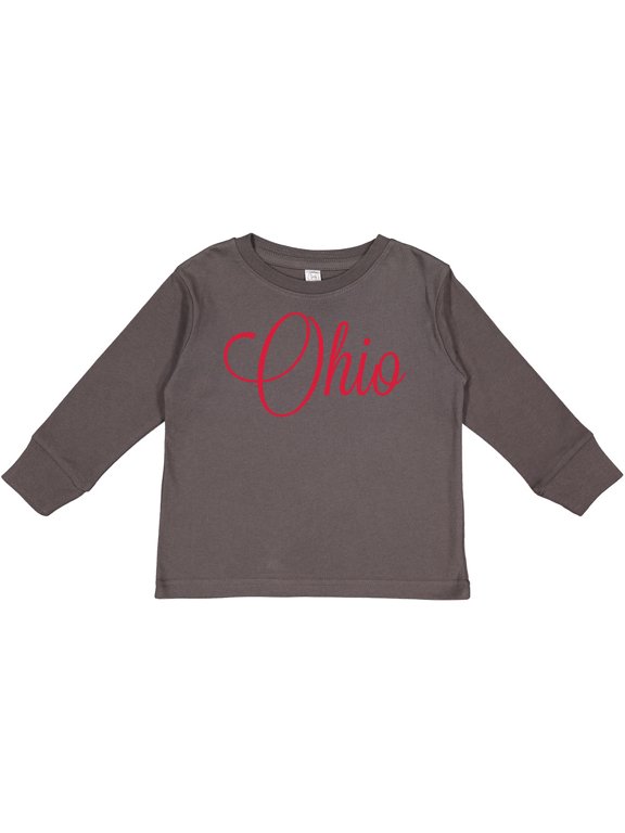 Inktastic Ohio Boys or Girls Long Sleeve Toddler T-Shirt