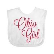 Inktastic Ohio Girl Boys or Girls Baby Bib