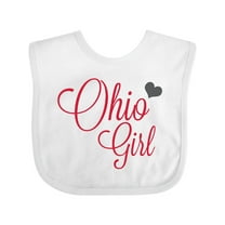 Inktastic Ohio Girl Boys or Girls Baby Bib