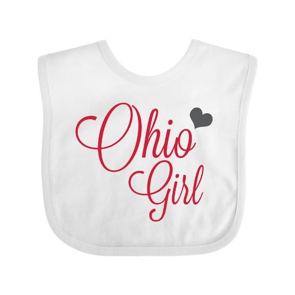 Inktastic Ohio Girl Boys or Girls Baby Bib