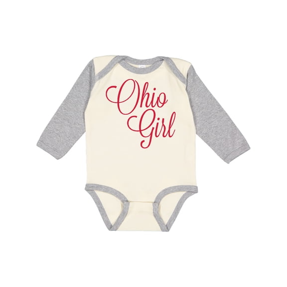 Inktastic Ohio Girl Boys or Girls Long Sleeve Baby Bodysuit