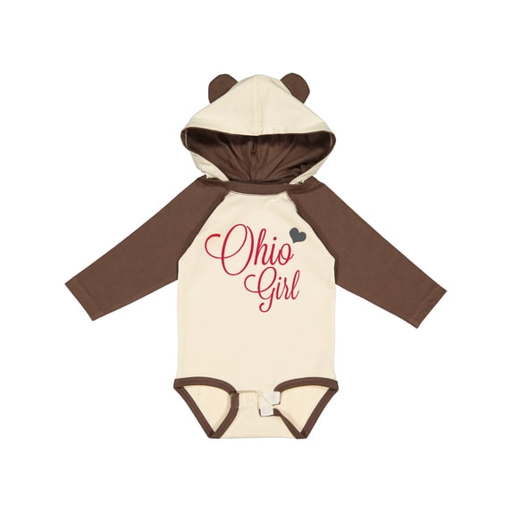 Inktastic Ohio Girl Boys or Girls Long Sleeve Baby Bodysuit