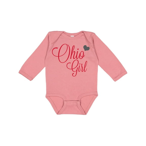 Inktastic Ohio Girl Boys or Girls Long Sleeve Baby Bodysuit