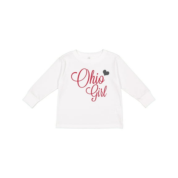 Inktastic Ohio Girl Boys or Girls Long Sleeve Toddler T-Shirt