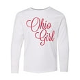 thumbnail image 1 of Inktastic Ohio Girl Long Sleeve Youth T-Shirt, 1 of 5