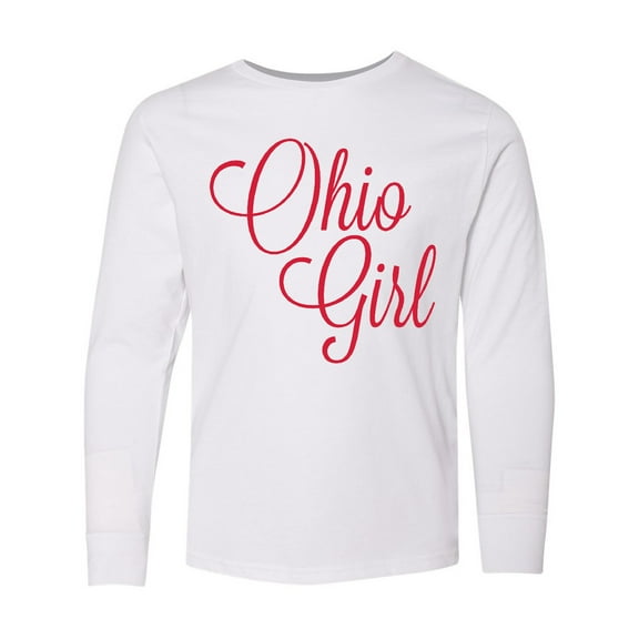 Inktastic Ohio Girl Long Sleeve Youth T-Shirt