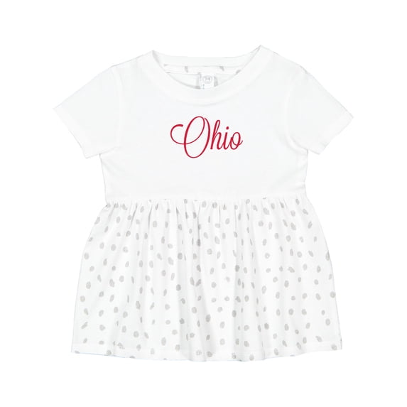 Inktastic Ohio Girls Baby Dress