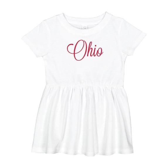 Inktastic Ohio Girls Baby Dress