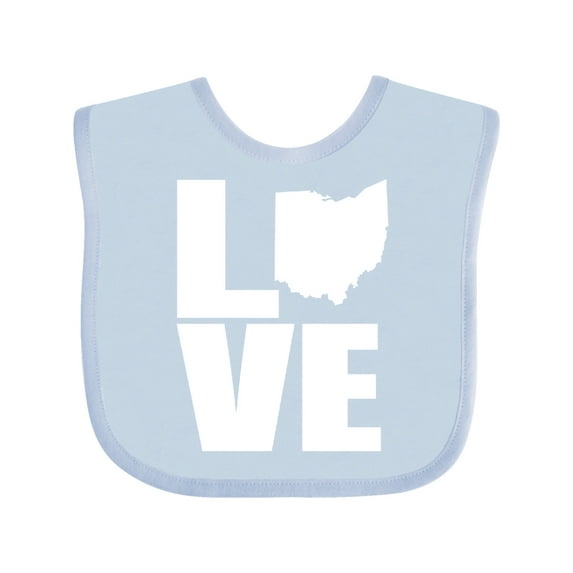 Inktastic Ohio Love Boys or Girls Baby Bib