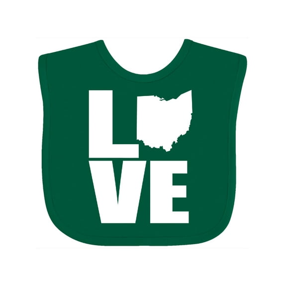 Inktastic Ohio Love Boys or Girls Baby Bib