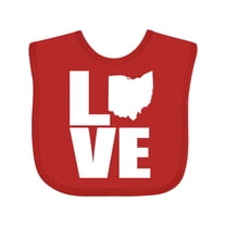 Inktastic Ohio Love Boys or Girls Baby Bib