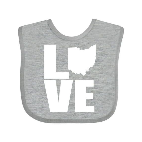 Inktastic Ohio Love Boys or Girls Baby Bib