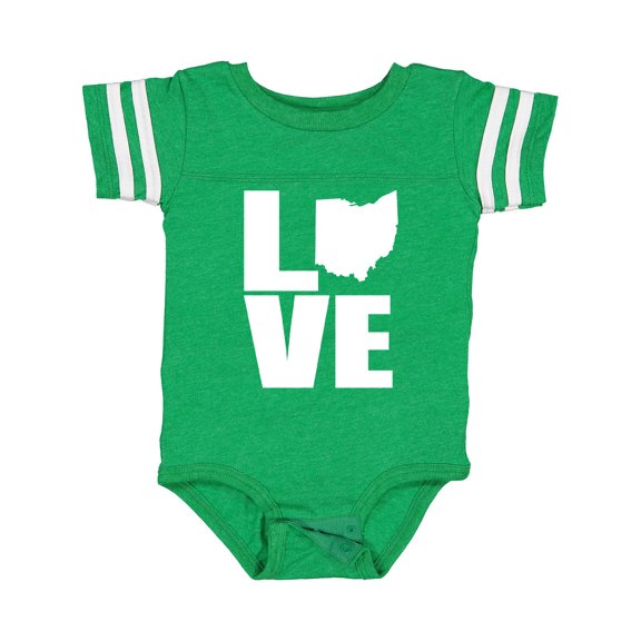 Inktastic Ohio Love Boys or Girls Baby Bodysuit