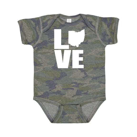 Inktastic Ohio Love Boys or Girls Baby Bodysuit