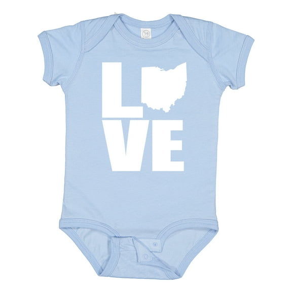 Inktastic Ohio Love Boys or Girls Baby Bodysuit