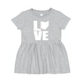 thumbnail image 1 of Inktastic Ohio Love Girls Baby Dress, 1 of 5