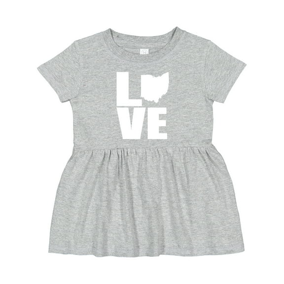 Inktastic Ohio Love Girls Baby Dress