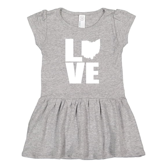 Inktastic Ohio Love Girls Toddler Dress