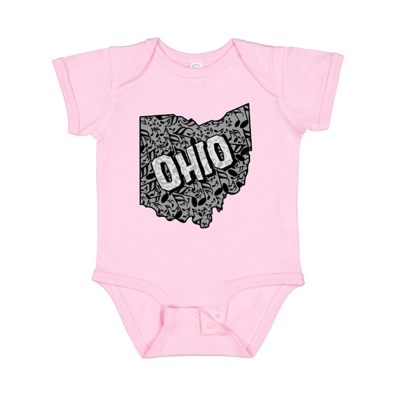 Inktastic Ohio Music Notes Boys or Girls Baby Bodysuit
