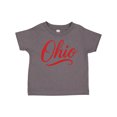 thumbnail image 1 of Inktastic Ohio Script Red Neon Style Boys or Girls Toddler T-Shirt, 1 of 5