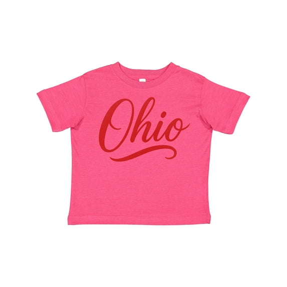 Inktastic Ohio Script Red Neon Style Boys or Girls Toddler T-Shirt