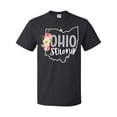 thumbnail image 1 of Inktastic Ohio Strong with State Silhouette and Pink Flowers T-Shirt, 1 of 5