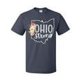 thumbnail image 1 of Inktastic Ohio Strong with State Silhouette and Pink Flowers T-Shirt, 1 of 5