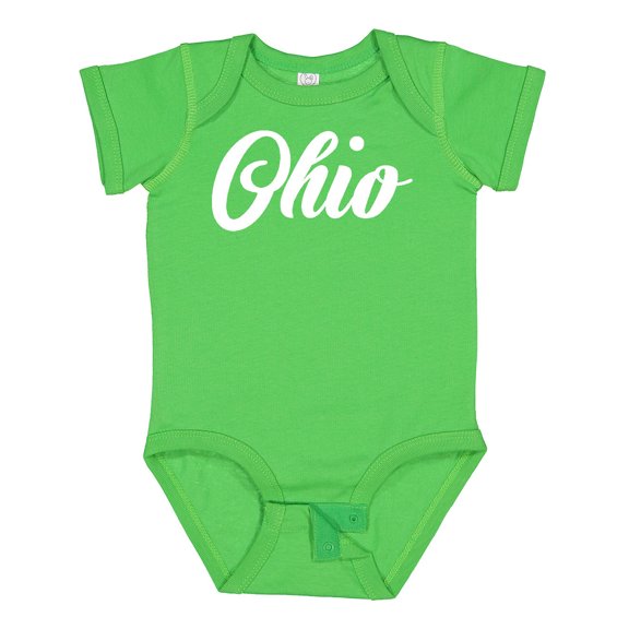 Inktastic Ohio Text Boys or Girls Baby Bodysuit