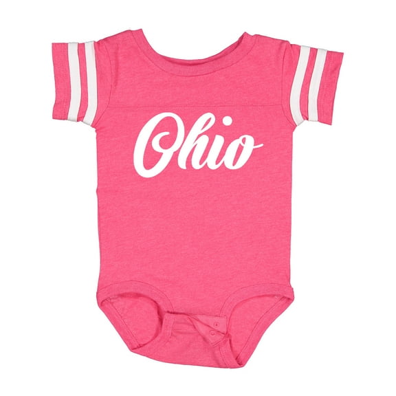 Inktastic Ohio Text Boys or Girls Baby Bodysuit