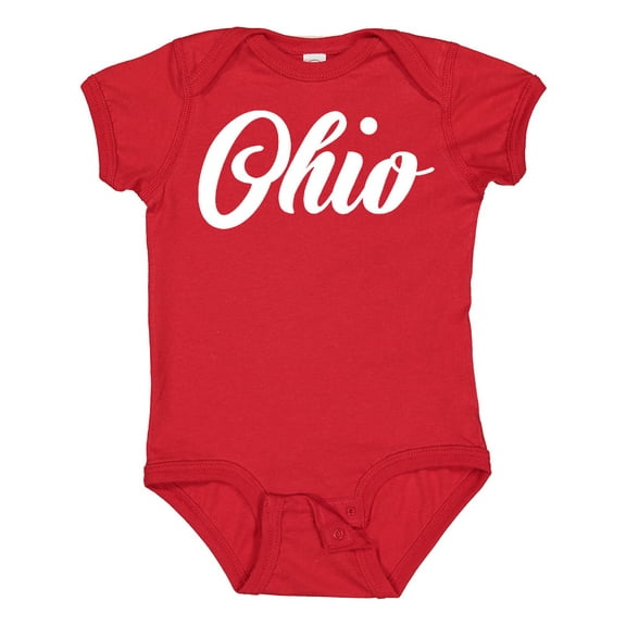 Inktastic Ohio Text Boys or Girls Baby Bodysuit