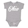 thumbnail image 1 of Inktastic Ohio Text Boys or Girls Baby Bodysuit, 1 of 5