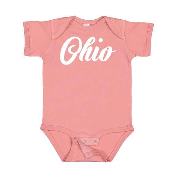 Inktastic Ohio Text Boys or Girls Baby Bodysuit