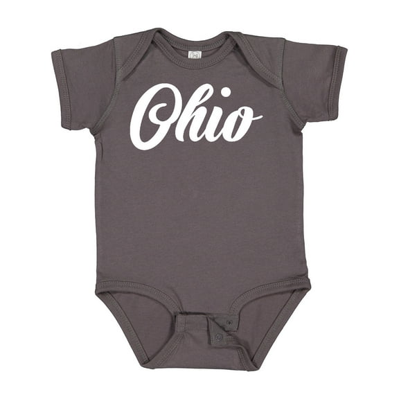 Inktastic Ohio Text Boys or Girls Baby Bodysuit