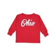 thumbnail image 1 of Inktastic Ohio Text Boys or Girls Long Sleeve Toddler T-Shirt, 1 of 5