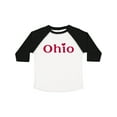 thumbnail image 1 of Inktastic Ohio in Red Text with Heart Boys or Girls Toddler T-Shirt, 1 of 5