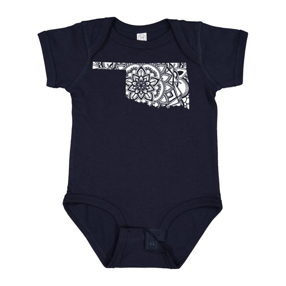 Inktastic Oklahoma Silhouette Mandala Boys or Girls Baby Bodysuit