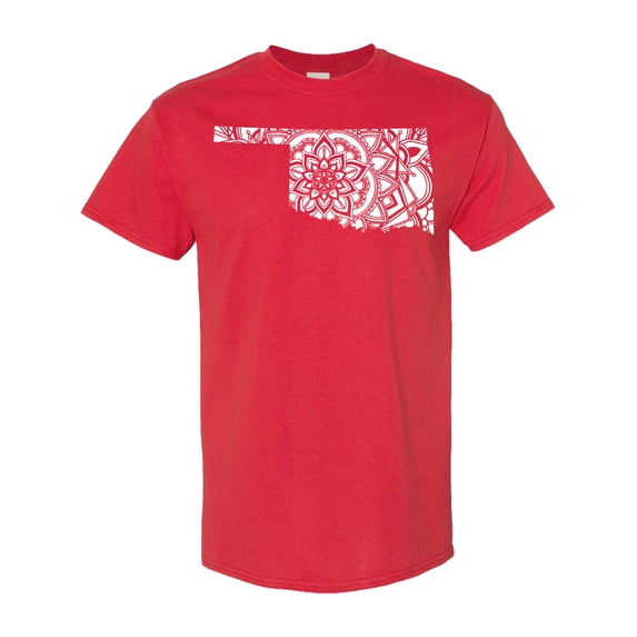 Inktastic Oklahoma Silhouette Mandala T-Shirt