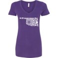 thumbnail image 1 of Inktastic Oklahoma Silhouette Mandala Women's V-Neck T-Shirt, 1 of 5