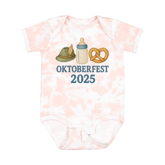 Inktastic Oktoberfest 2025 Celebration Baby Bottle Hat Pretzel Boys or Girls Baby Bodysuit
