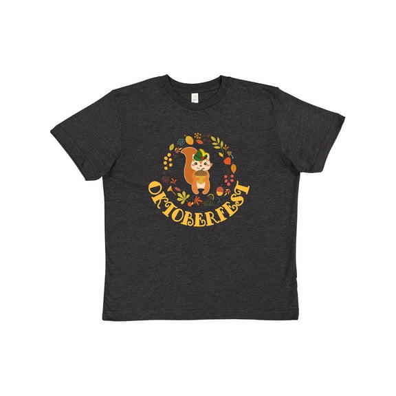Inktastic Oktoberfest Autumn Festival Squirrel Youth T-Shirt