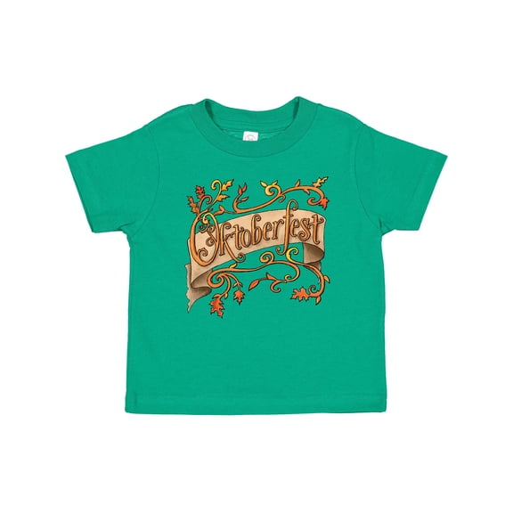 Inktastic Oktoberfest Banner with Orange Autumn Leaves Boys or Girls Baby T-Shirt