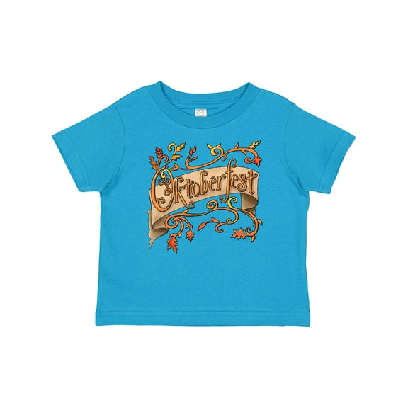 Inktastic Oktoberfest Banner with Orange Autumn Leaves Boys or Girls Baby T-Shirt