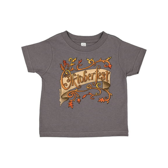 Inktastic Oktoberfest Banner with Orange Autumn Leaves Boys or Girls Toddler T-Shirt