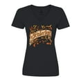 thumbnail image 1 of Inktastic Oktoberfest Banner with Orange Autumn Leaves Women's V-Neck T-Shirt, 1 of 5