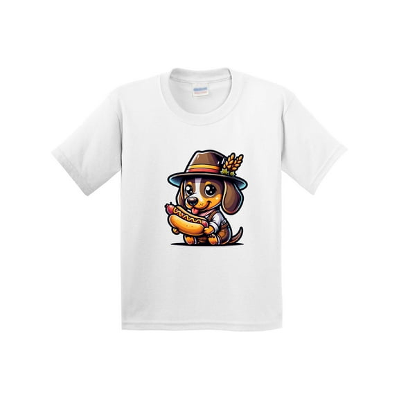 Inktastic Oktoberfest Cute Dachshund Youth T-Shirt