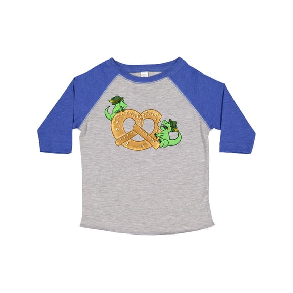 Inktastic Oktoberfest Dinosaurs with Pretzel Boys or Girls Toddler T-Shirt