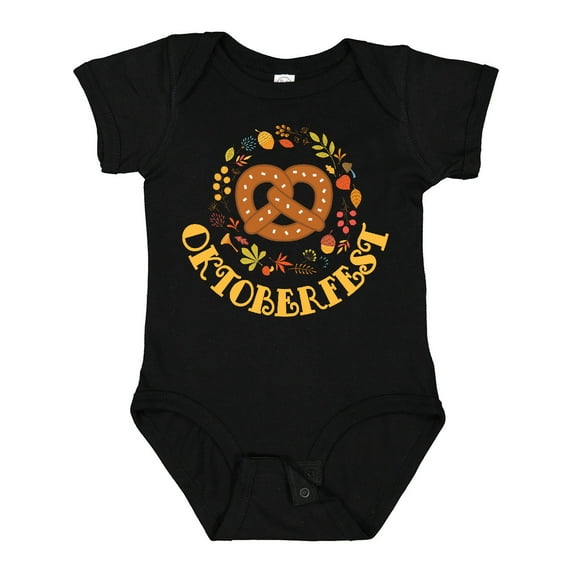 Inktastic Oktoberfest Fall Festival Pretzel Boys or Girls Baby Bodysuit