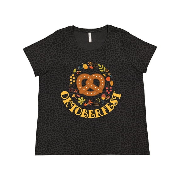 Inktastic Oktoberfest Fall Festival Pretzel Women's Plus Size T-Shirt